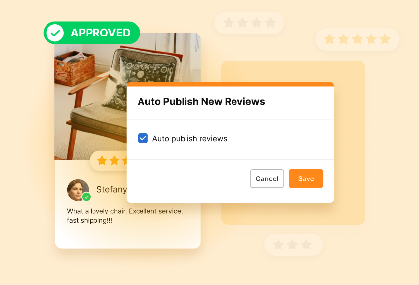 Auto approve new reviews
